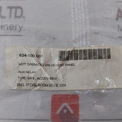 Lot of 2X Omron MY4 General Purpose Relay 200 220VAC AC220V 60HZ 634-100.001