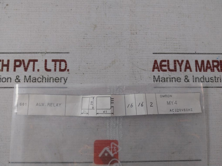Lot of 2X Omron MY4 General Purpose Relay 200 220VAC AC220V 60HZ 634-100.001