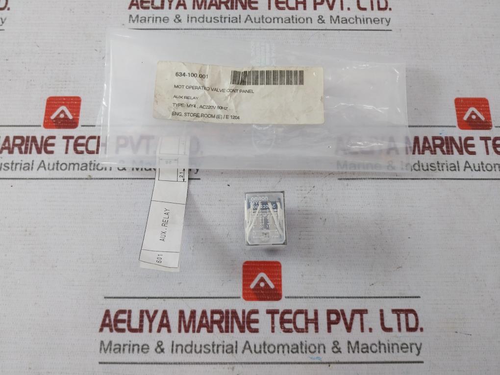 Lot Of 2X Omron My4 General Purpose Relay 200 220Vac Ac220V 60Hz 634-100.001