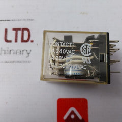 Lot Of 2X Omron My4 Miniature Power Relay Coil:100/110Vac 5A 240Vac,28Vdc
