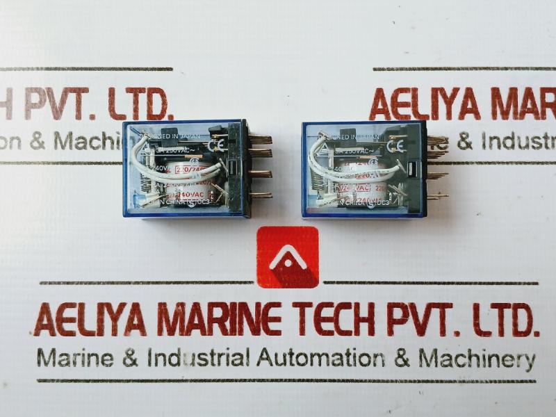 Lot Of 2X Omron My4N-j General Purpose Miniature Power Relay 220/240Vac