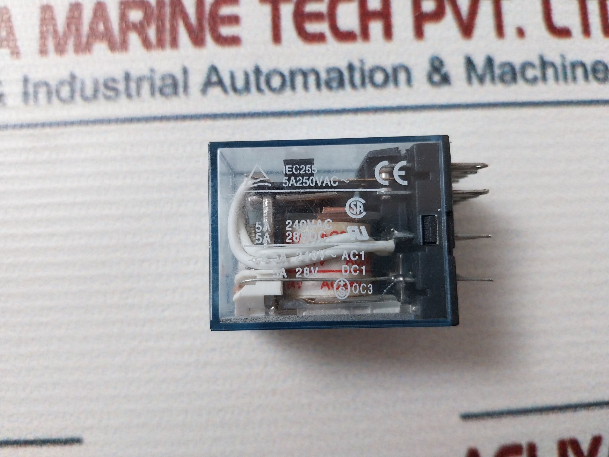 Lot of 2X Omron MY4NJ Relay 5A 250V AC