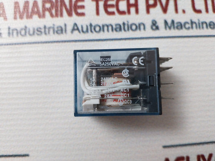 Lot of 2X Omron MY4NJ Relay 5A 250V AC
