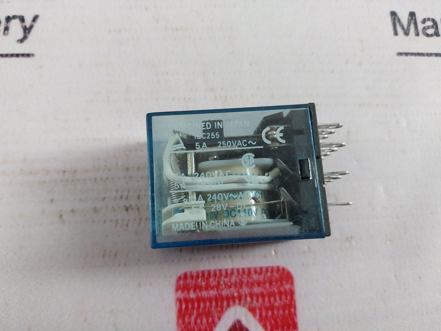 Lot Of 2X Omron My4Nj Relay 5A 250V Ac