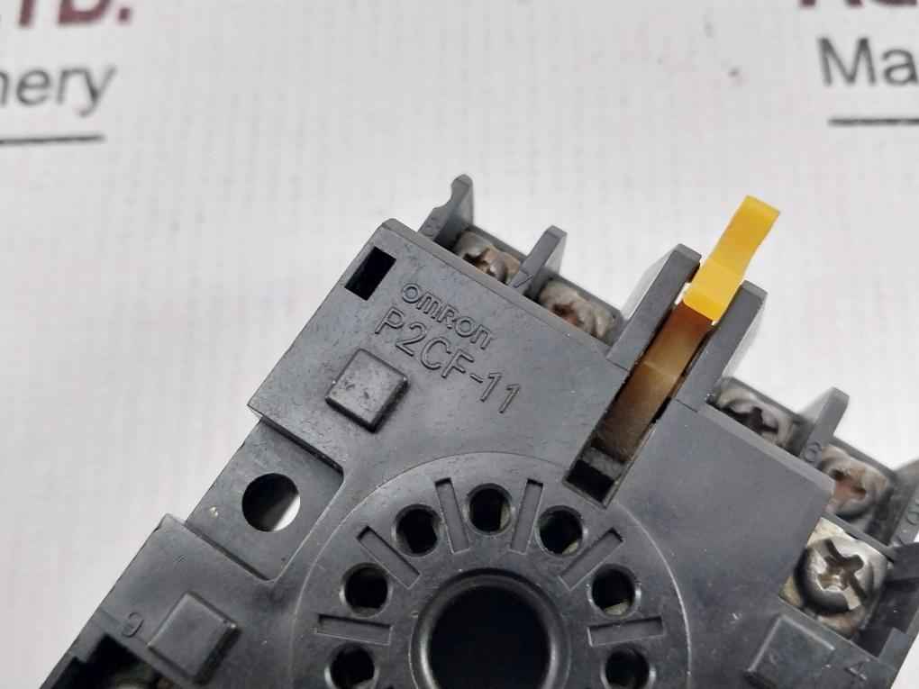 Lot Of 2X Omron P2Cf-11 Relay Socket 10A 250Vac