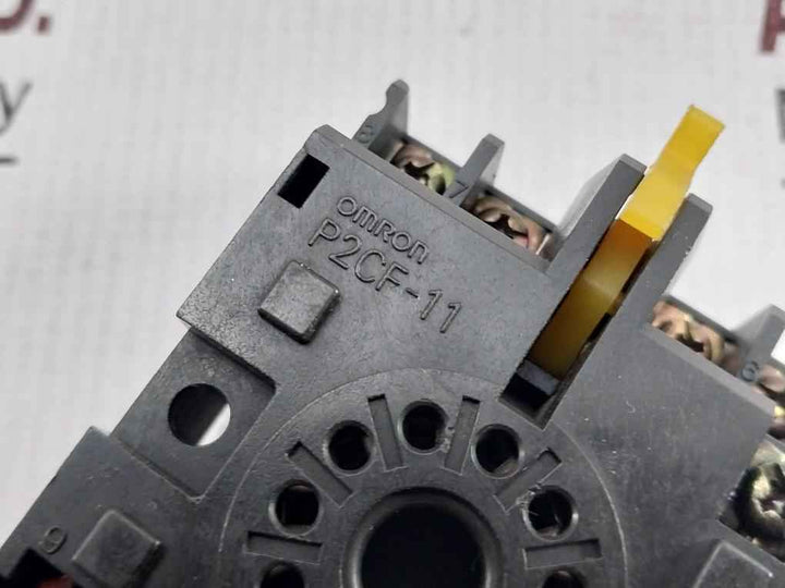 Lot Of 2X Omron P2Cf-11 Relay Socket 10A 250Vac