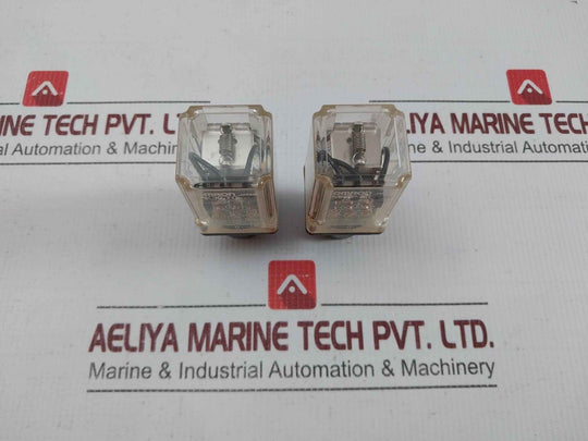 Lot Of 2X Omron Plug-in Power Relay Mk3P-tc