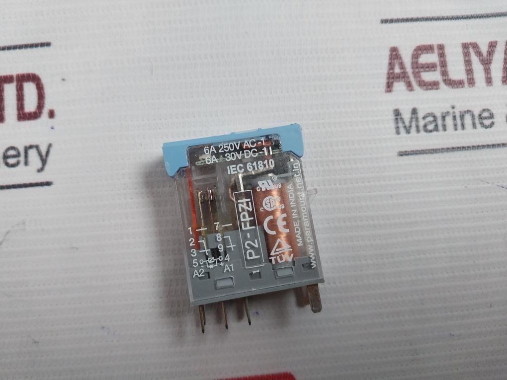 Lot of 2X PARAMOUNT P2-FPZI Plug In Relay DC 24V