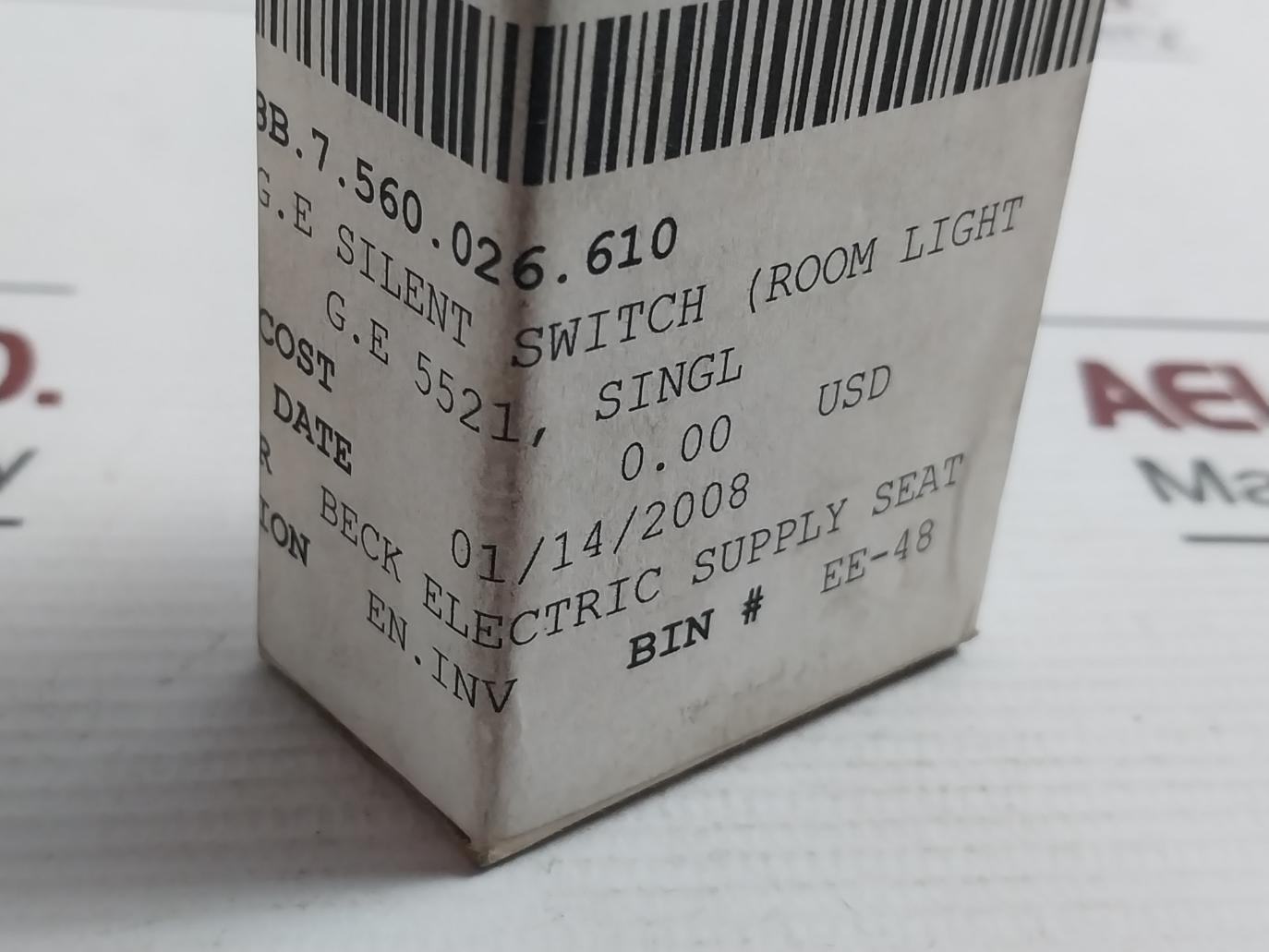 Lot Of 2X Pass & Seymour 1312 Double Pole Tumbler Switch