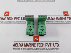 Lot of 2X Phoenix Contact 28 33 576 DIN Rail Relay Socket 12A 300VAC