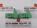 Lot of 2X Phoenix Contact 28 33 576 DIN Rail Relay Socket 12A 300VAC
