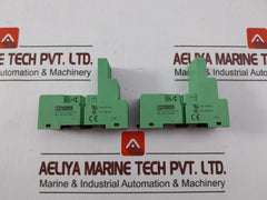 Lot of 2X Phoenix Contact 28 33 576 DIN Rail Relay Socket 12A 300VAC