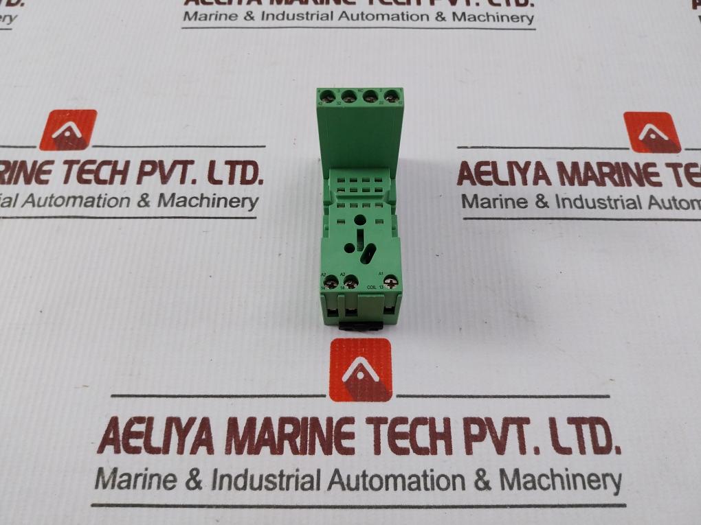 Lot of 2X Phoenix Contact 28 33 576 DIN Rail Relay Socket 12A 300VAC