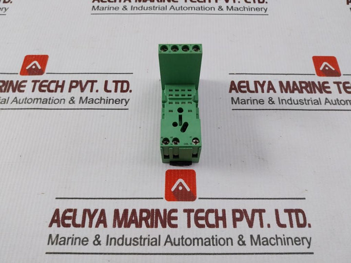 Lot of 2X Phoenix Contact 28 33 576 DIN Rail Relay Socket 12A 300VAC