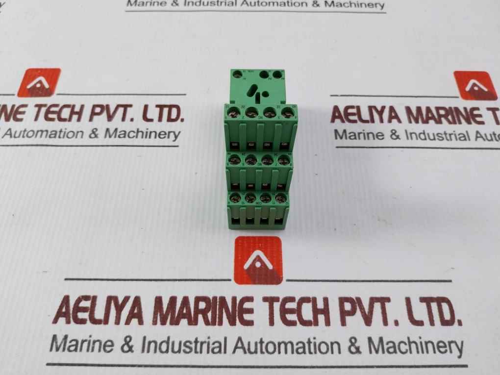 Lot Of 2X Phoenix Contact 28 33 576 Din Rail Relay Socket 12A 300Vac