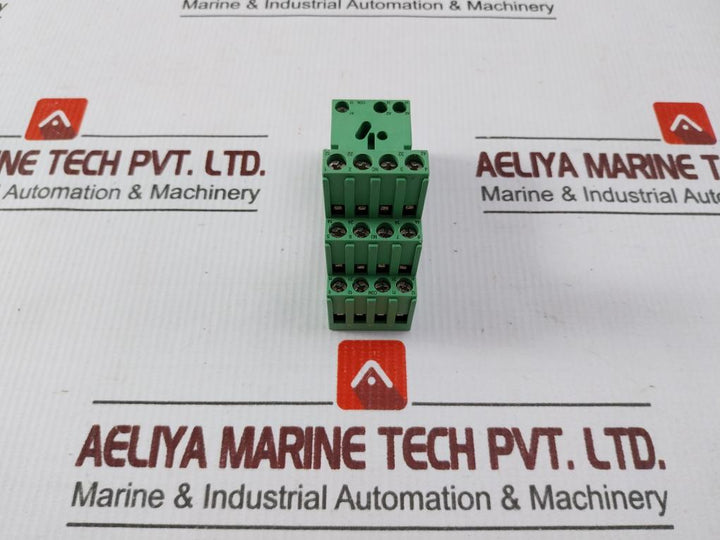 Lot of 2X Phoenix Contact 28 33 576 DIN Rail Relay Socket 12A 300VAC