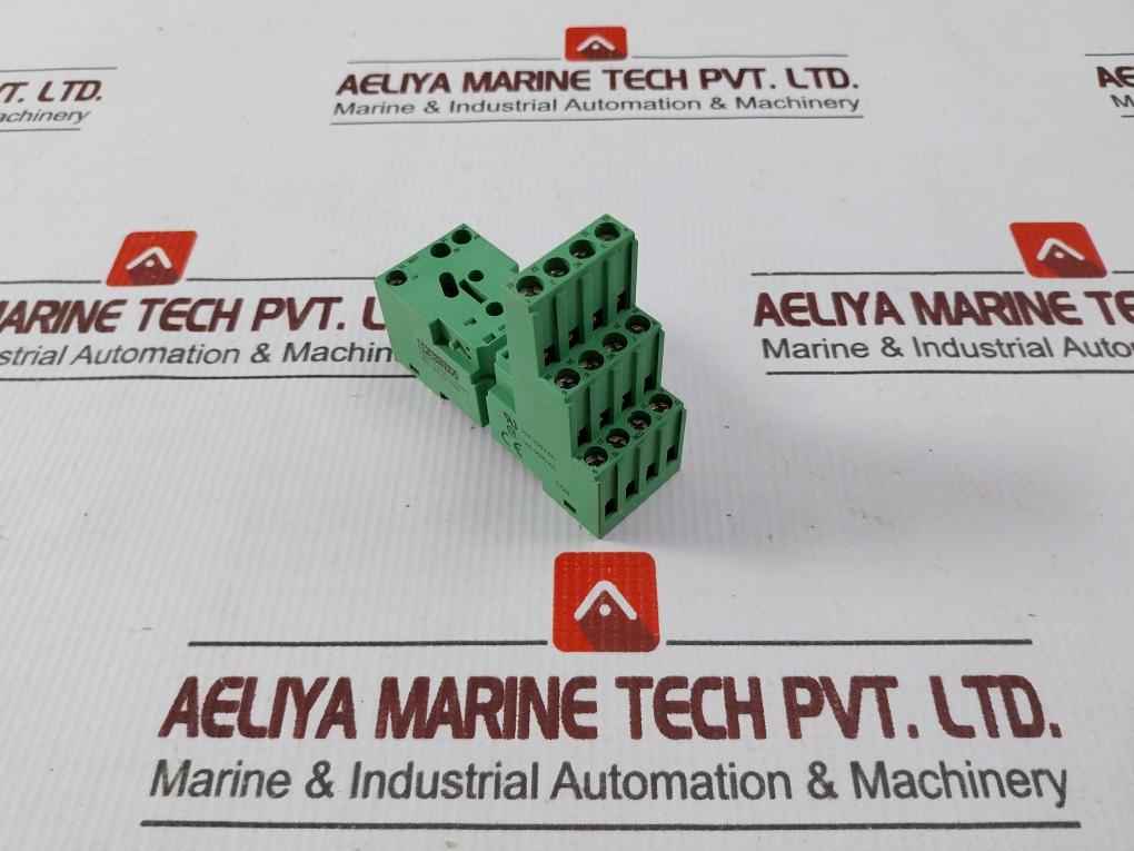 Lot Of 2X Phoenix Contact 28 33 576 Din Rail Relay Socket 12A 300Vac