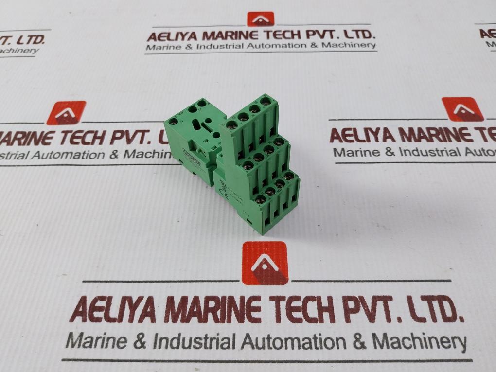 Lot of 2X Phoenix Contact 28 33 576 DIN Rail Relay Socket 12A 300VAC