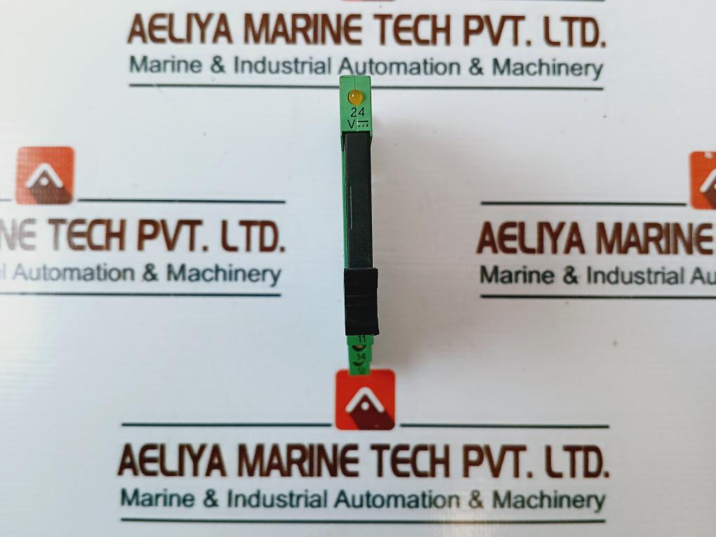 Lot of 2X Phoenix Contact 29 66 595 Relay with PLC-BSC-24DC/21 Base