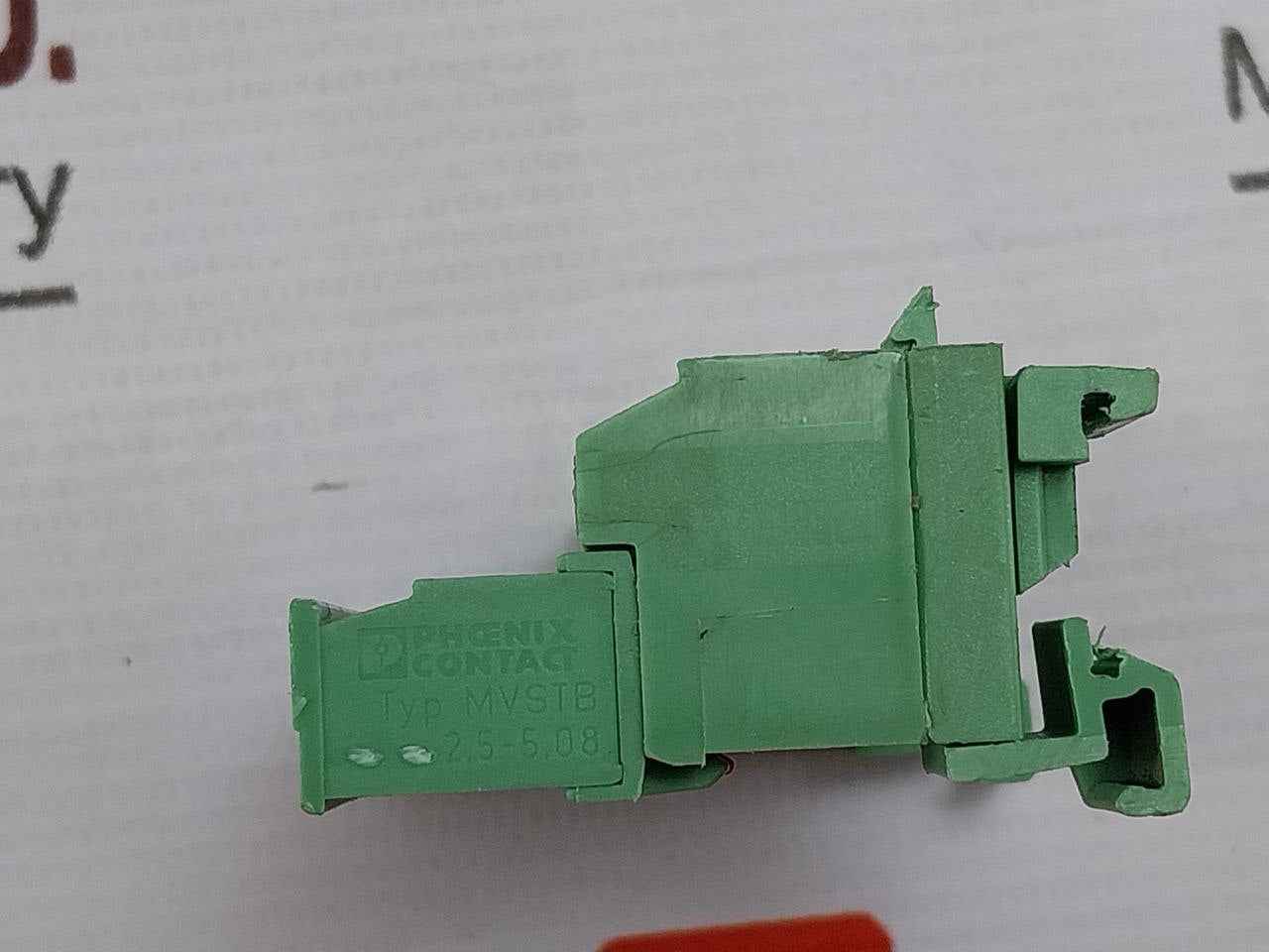 Lot Of 2X Phoenix Contact Mvstb Connector Socket 250V 10A 2.5Mm2