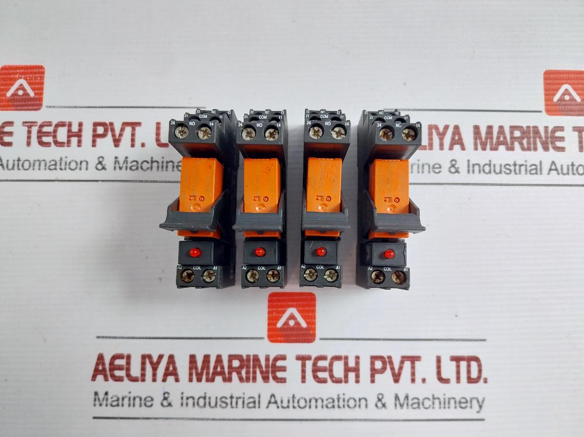 Lot Of 2X Power Relay By Schrack 24Vac Part No: Rt 78626