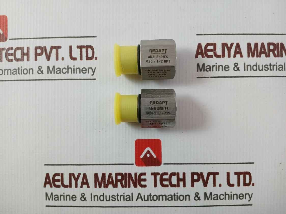Lot Of 2X Redapt Ad-u M20 X 1/2 Npt Adapter