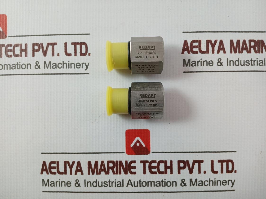 Lot Of 2X Redapt Ad-u M20 X 1/2 Npt Adapter