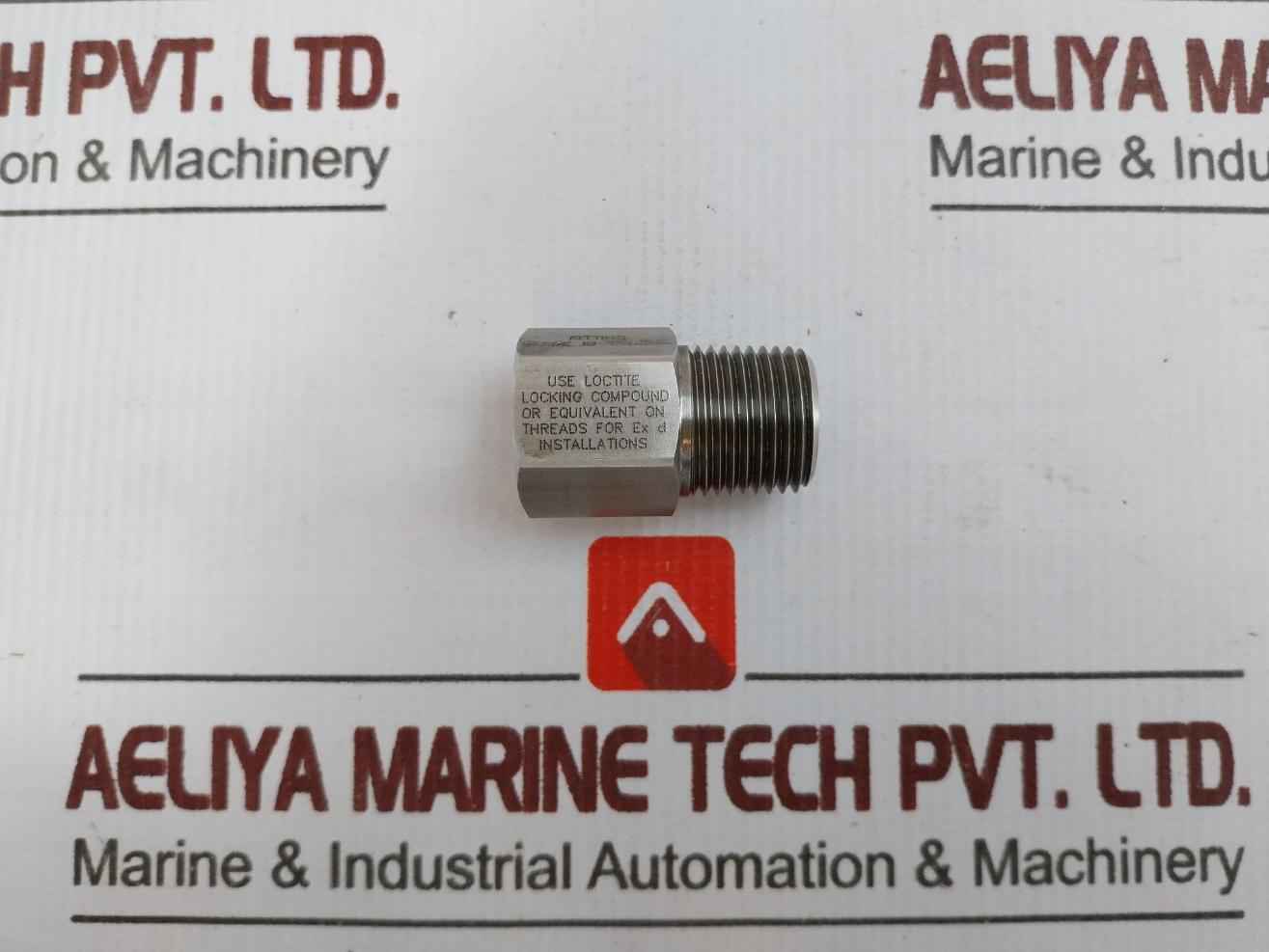 Lot Of 2X Rosemount 00444-0282 Hydraulic Adapter Fitting M20 1/2-14A Npt