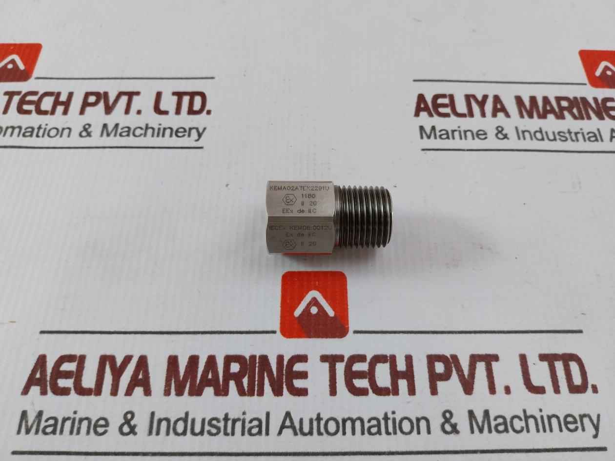 Lot Of 2X Rosemount 00444-0282 Hydraulic Adapter Fitting M20 1/2-14A Npt