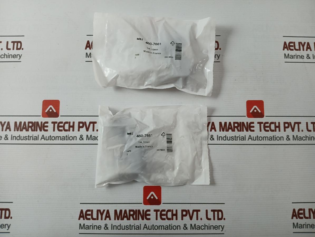 Lot Of 2X Rs 460-7661 Series Elbow Threaded Adaptor 1/4. 10Mm