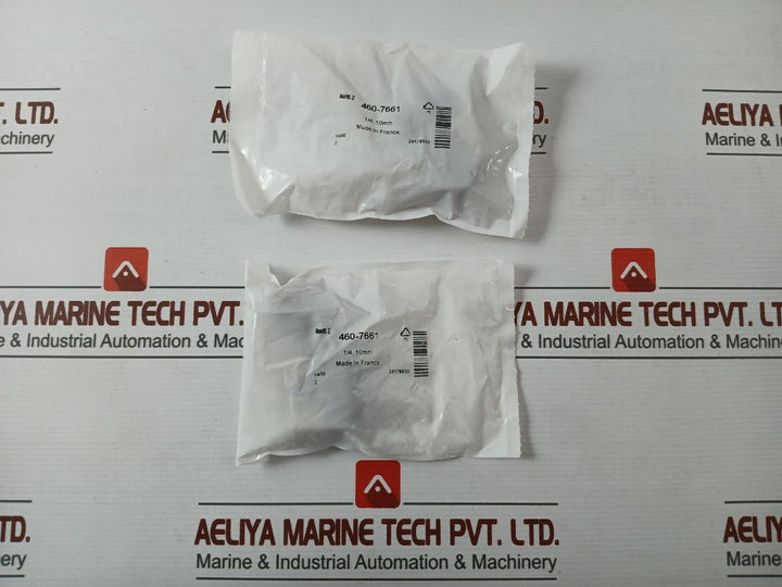Lot of 2X RS 460-7661 Series Elbow Threaded Adaptor 1/4. 10MM