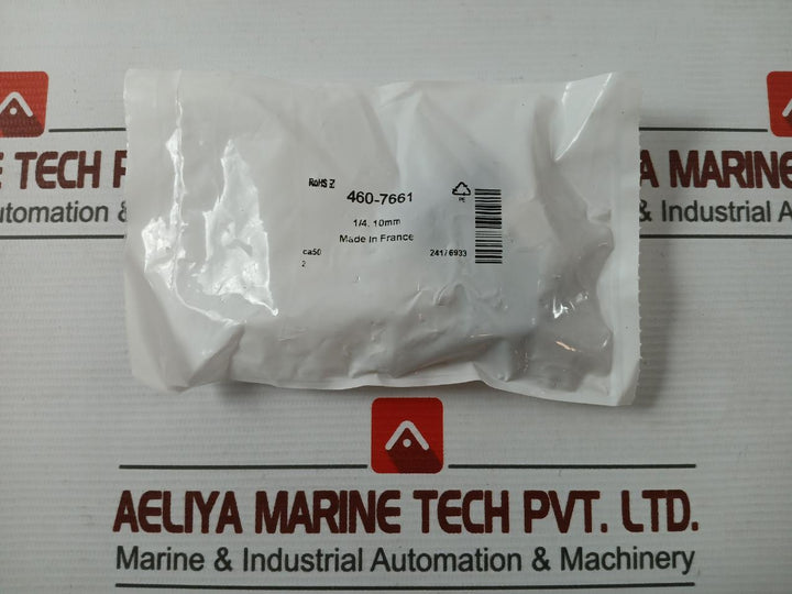 Lot of 2X RS 460-7661 Series Elbow Threaded Adaptor 1/4. 10MM
