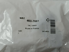 Lot of 2X RS 460-7661 Series Elbow Threaded Adaptor 1/4. 10MM