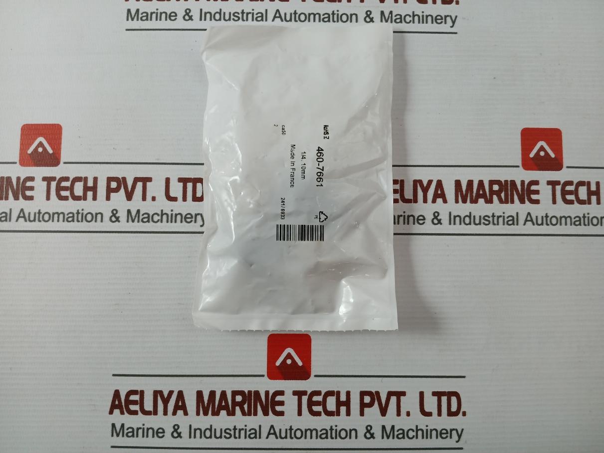 Lot of 2X RS 460-7661 Series Elbow Threaded Adaptor 1/4. 10MM