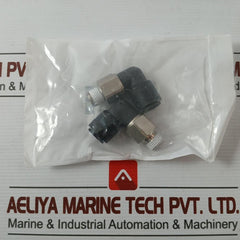 Lot of 2X RS 460-7661 Series Elbow Threaded Adaptor 1/4. 10MM