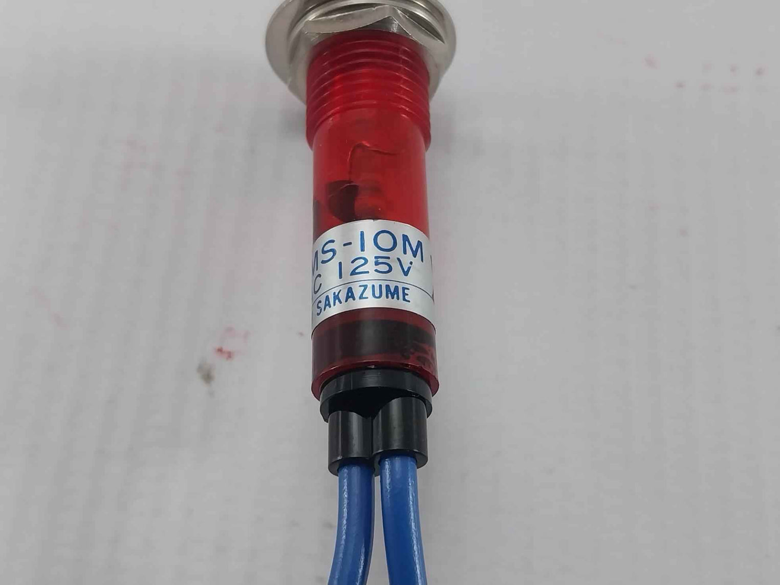 Lot Of 2X Sakazume Lms-10M Red Led Metal Indicator Ac 125V