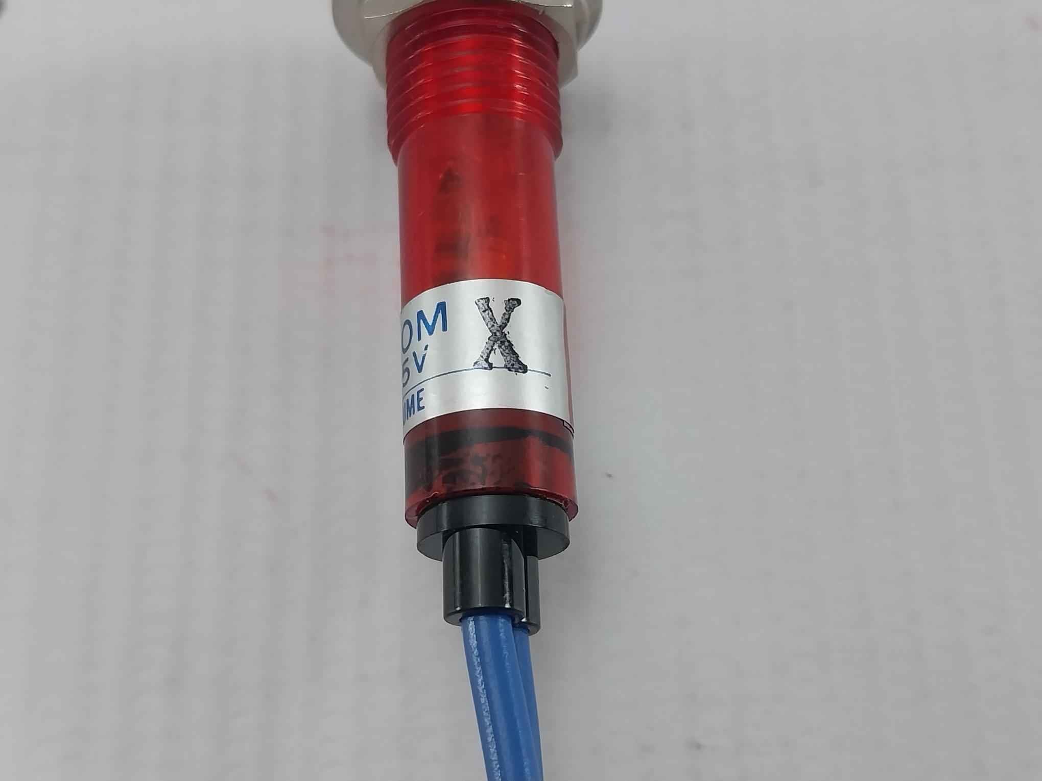 Lot Of 2X Sakazume Lms-10M Red Led Metal Indicator Ac 125V