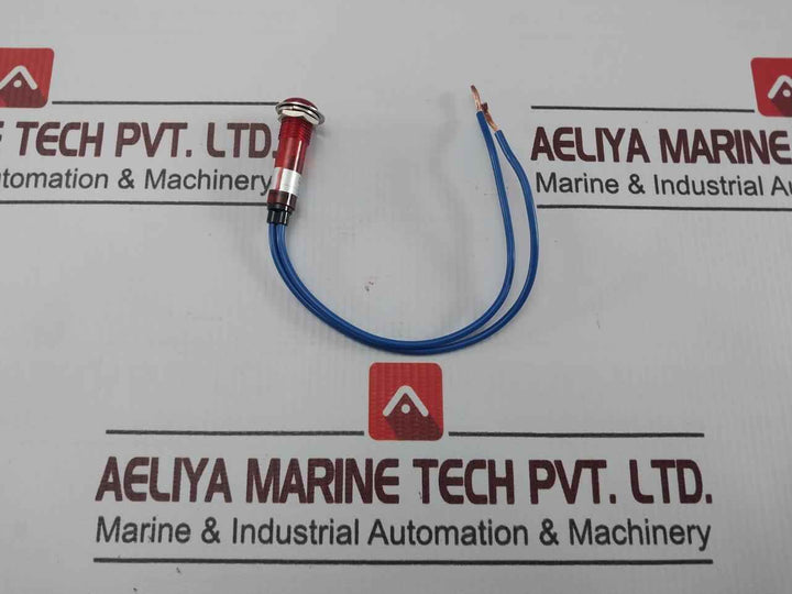 Lot Of 2X Sakazume Lms-10M Red Led Metal Indicator Ac 125V
