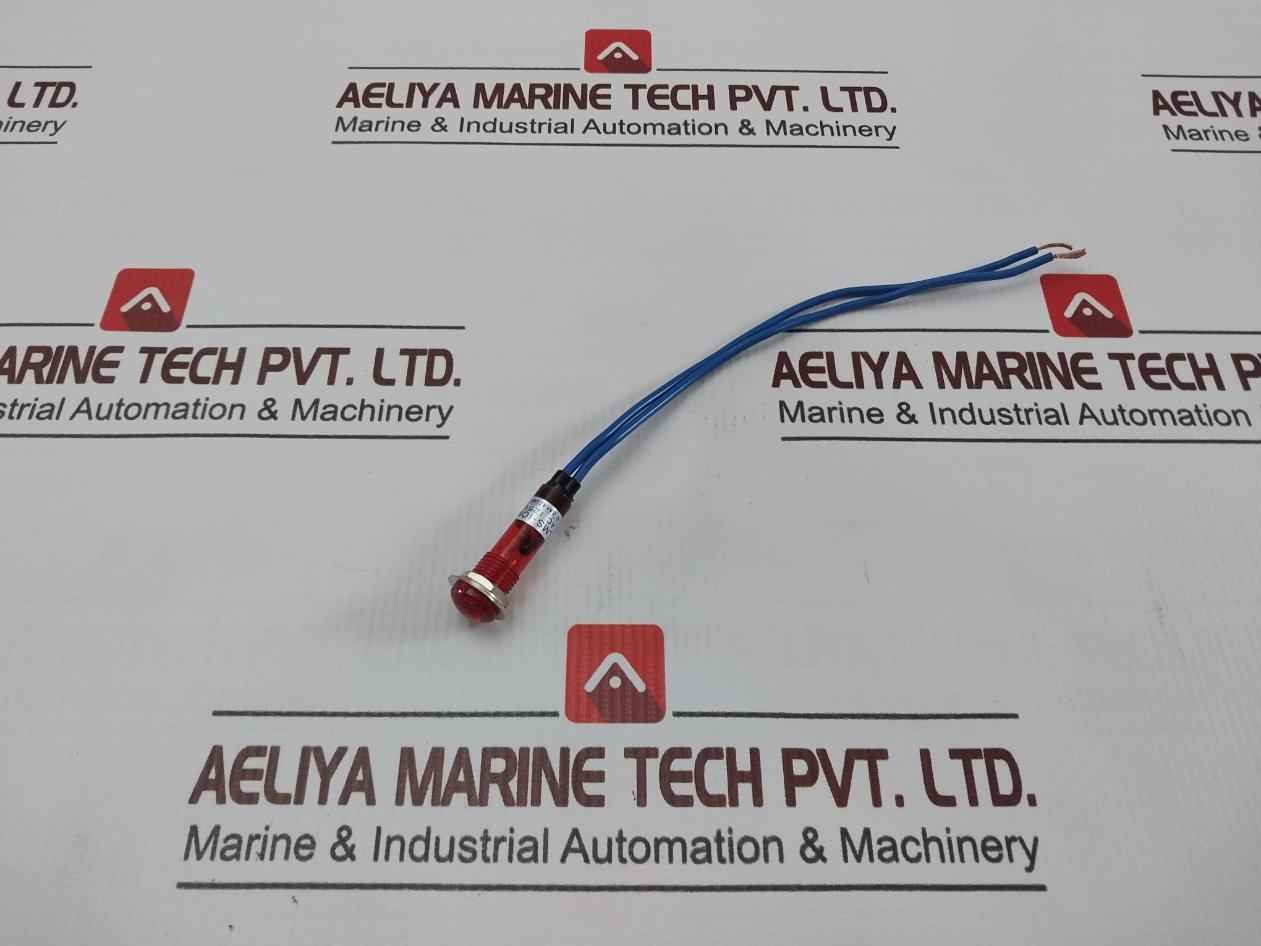 Lot Of 2X Sakazume Lms-10M Red Led Metal Indicator Ac 125V