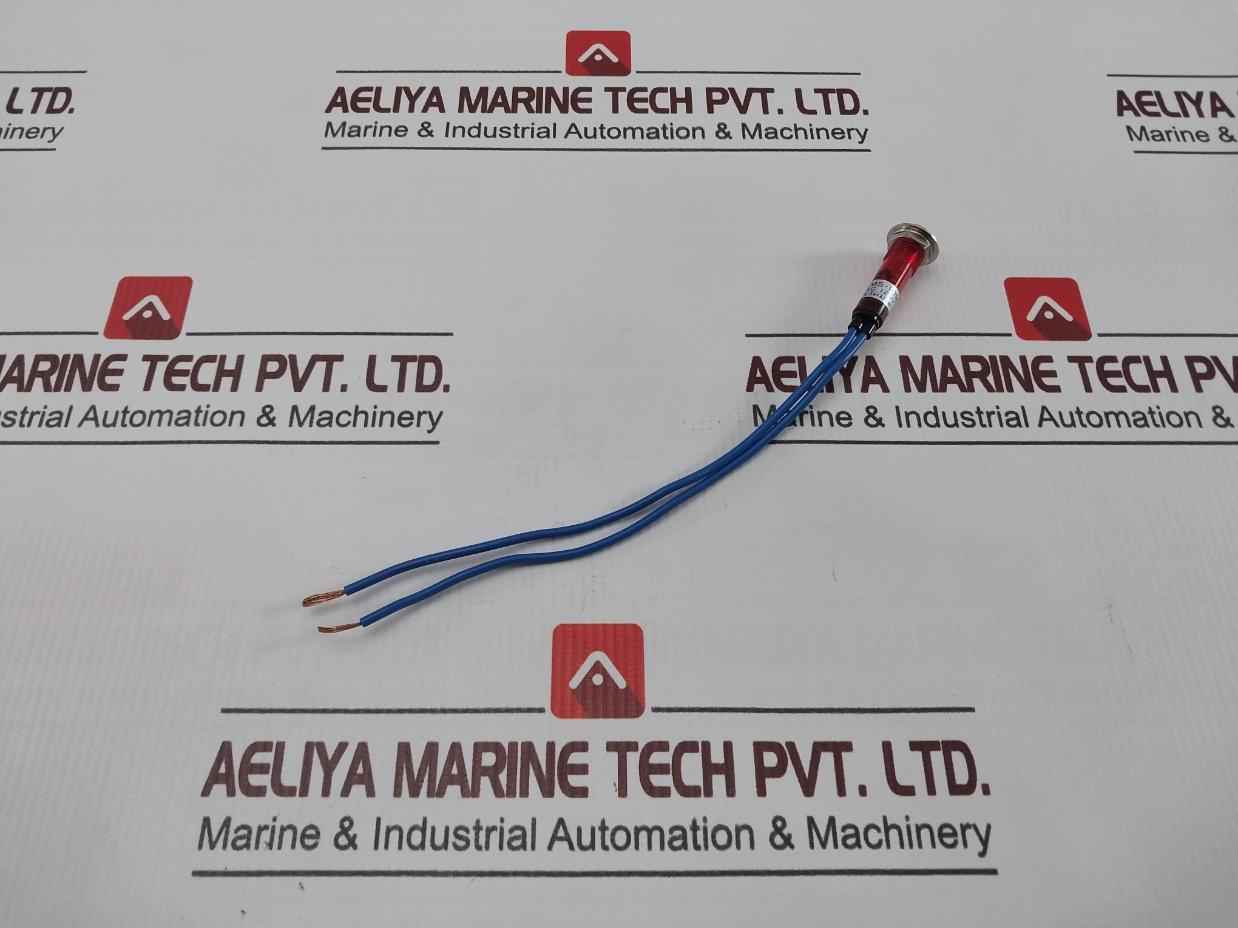 Lot Of 2X Sakazume Lms-10M Red Led Metal Indicator Ac 125V