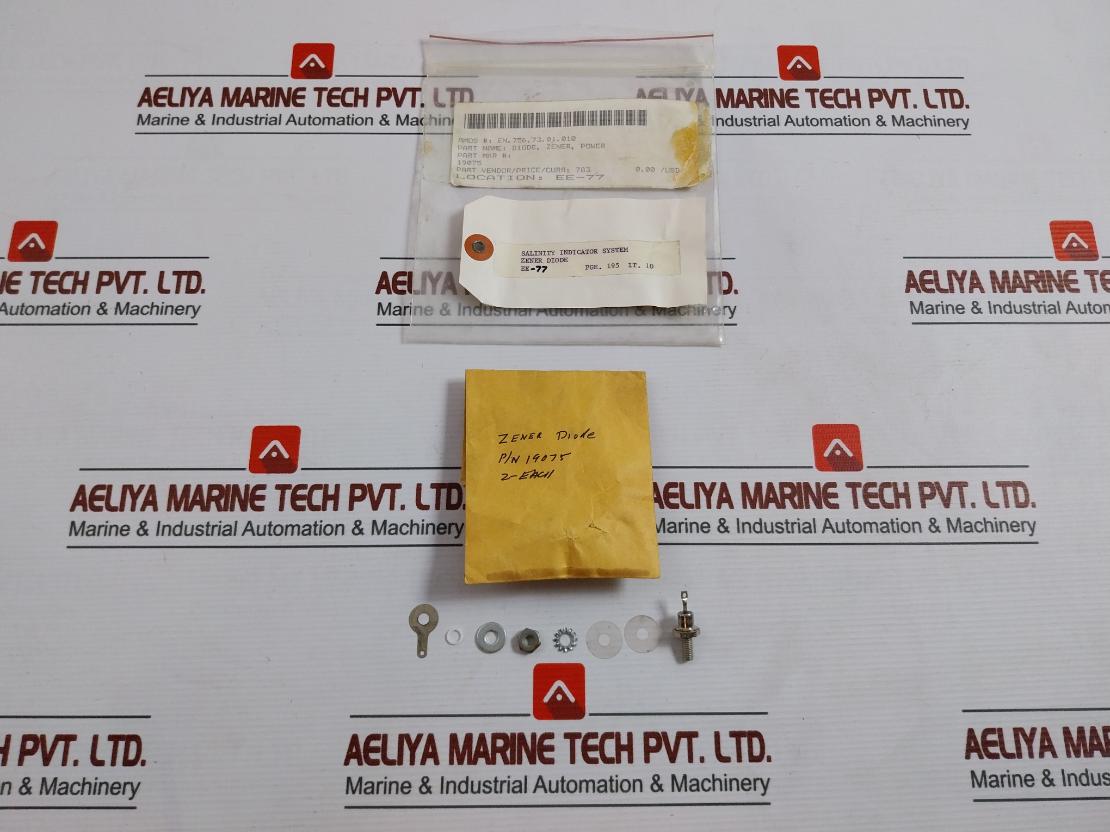 Lot Of 2X Salinity 19075 Zener Diode Power Component