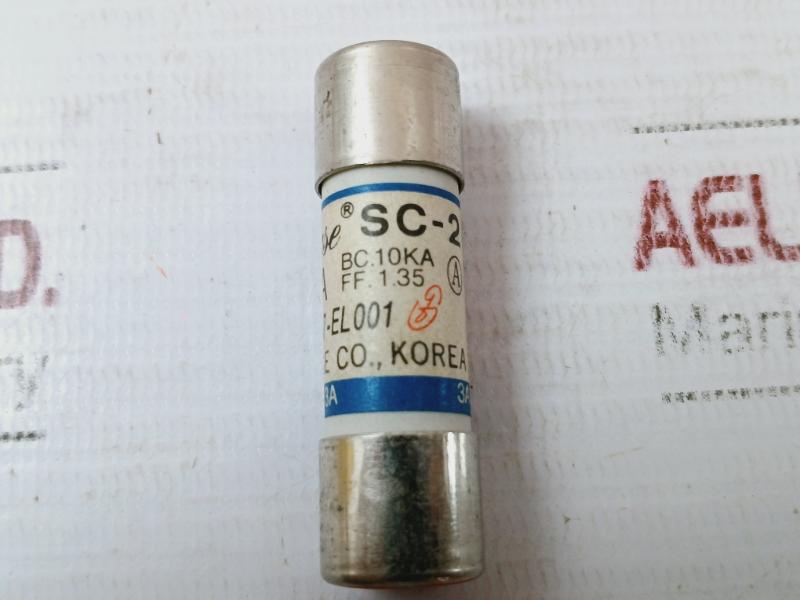 Lot of 2X Sam Boo SC-2 Fast Acting Cartridge Fuse 3A 500V BSN0427-EL001
