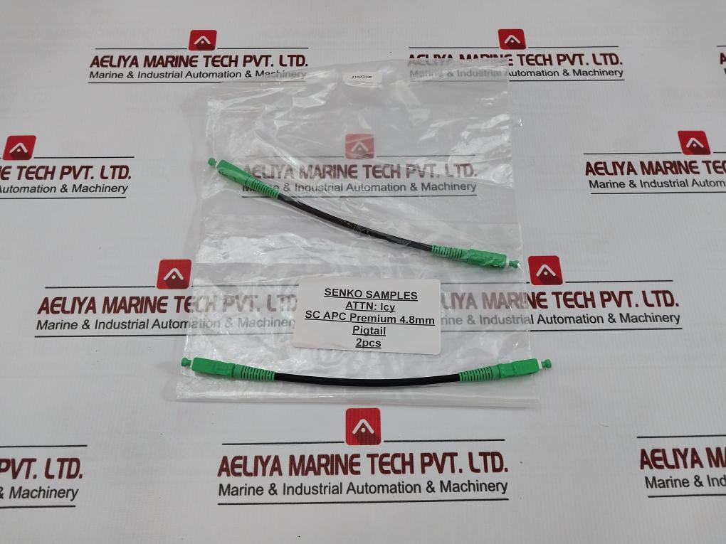 Lot Of 2X Sc Apc Senko Fiber Optic Pigtail Cable 4.8 Mm