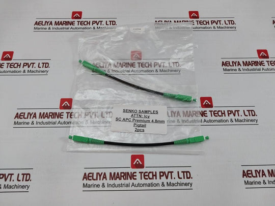 Lot Of 2X Sc Apc Senko Fiber Optic Pigtail Cable 4.8 Mm