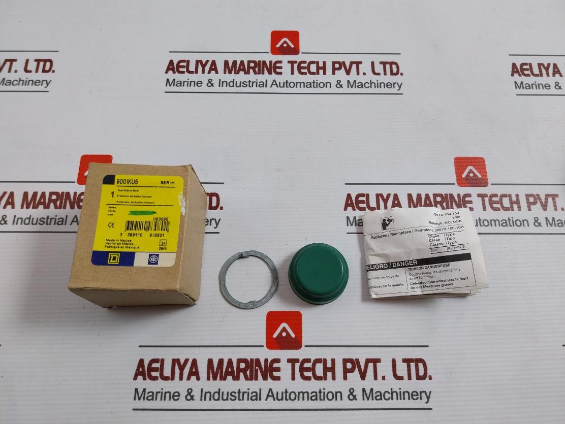 Lot Of 2X Schneider Electric 9001Ku5 Push Button Protective Cap Green