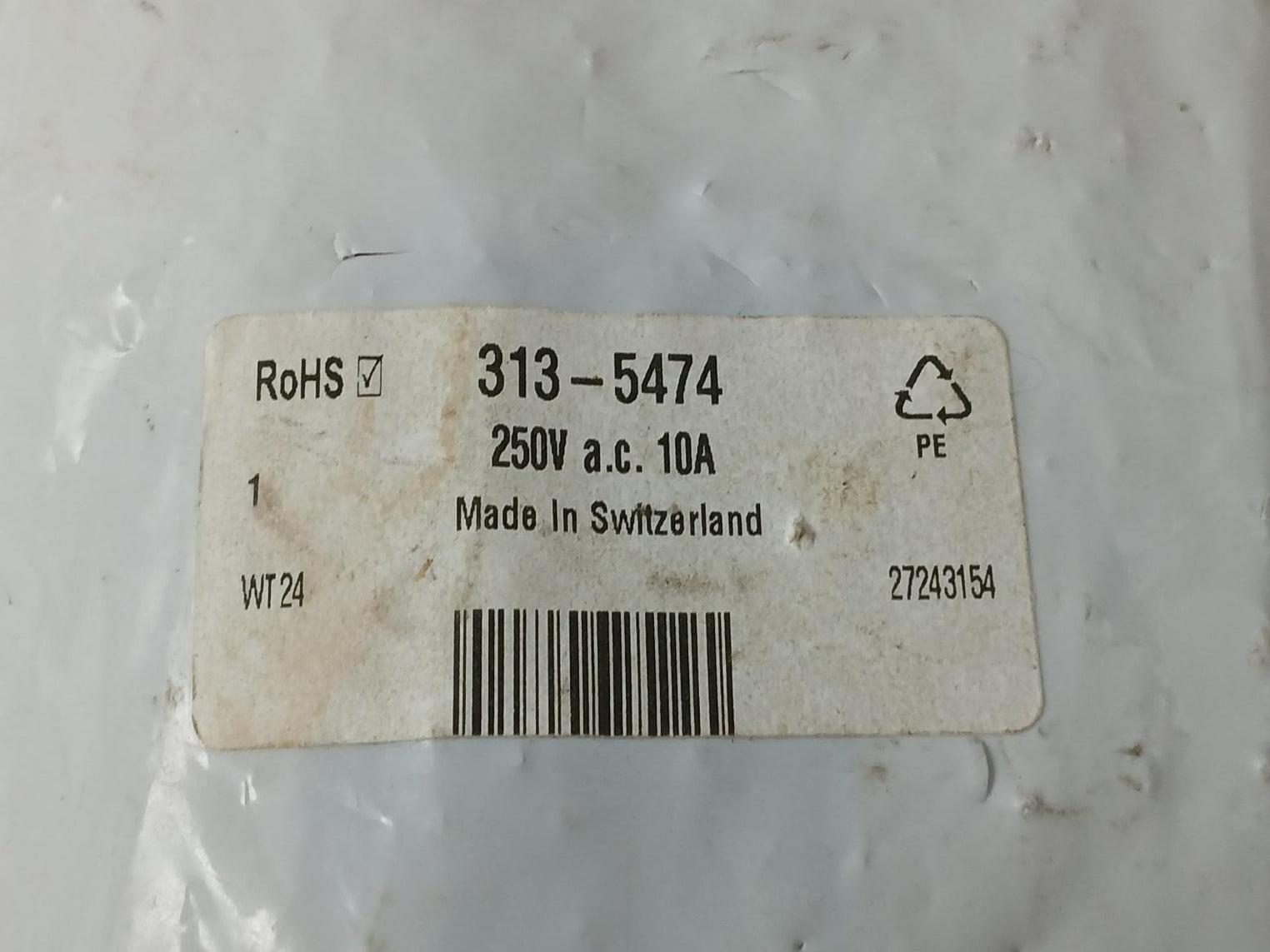 Lot Of 2X Schurter 313-5474 Panel-mount Power Socket