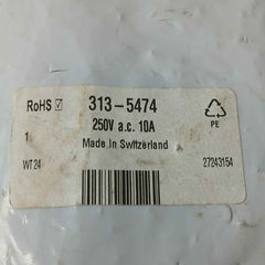 Lot Of 2X Schurter 313-5474 Panel-mount Power Socket