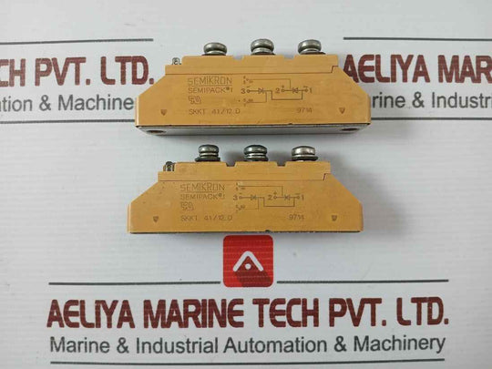 Lot Of 2X Semikron Skkt 41/12 D Thyristor Module