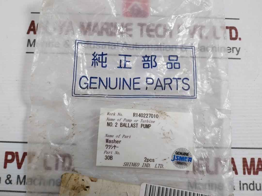Lot Of 2X Shinko 30B Washer (For Shaft O-ring) C-101500M1