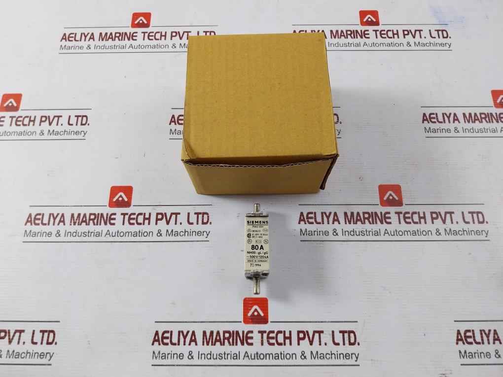 Lot Of 2X Siemens 3Na3 824 Fuse Nh00-gl/Gg 80A Ac 600V